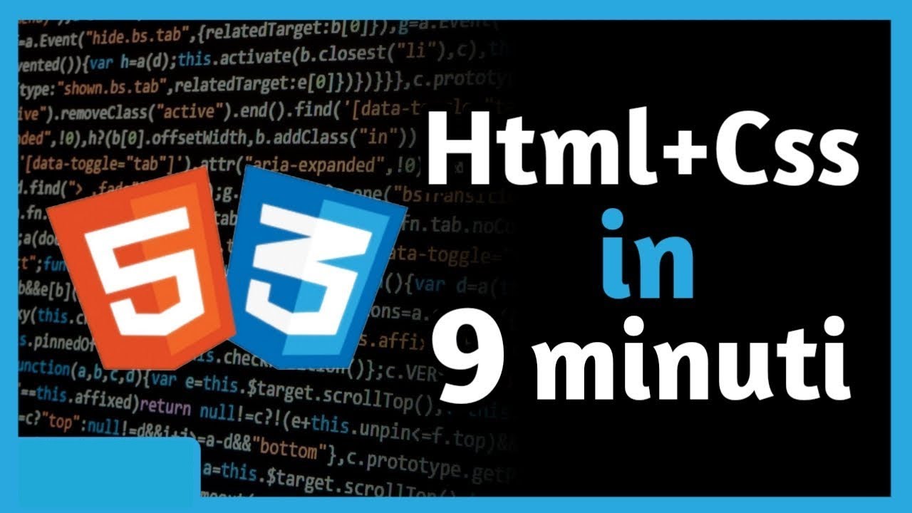 TUTORIAL HTML E CSS ITA - Impararlo SUBITO! Corso RAPIDO per principianti in ITALIANO [2020]