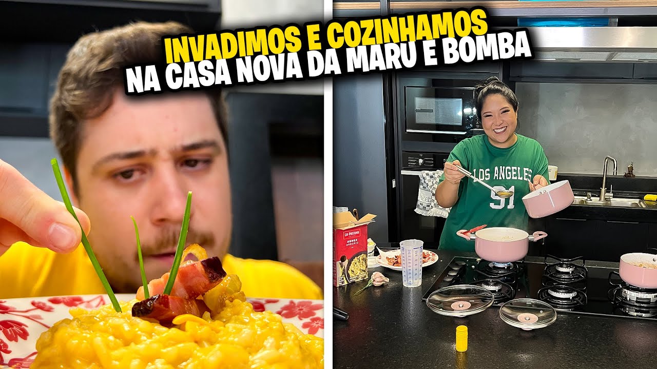 COZINHAMOS NA COZINHA NOVA DA MARU E BOMBA | Jeru e Cheru