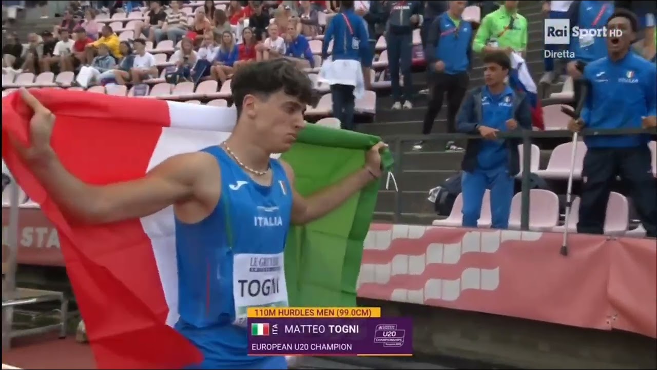 MATTEO CROTTI CAMPIONE EUROPEO 110 Hs Under 20 e RECORD ITALIANO in 13