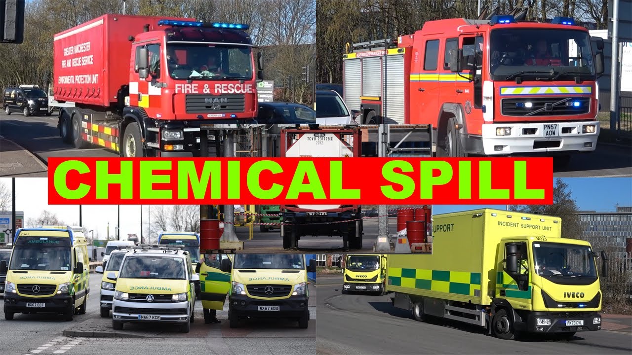 Large CHEMICAL SPILL In Manchester Triggers Major Incident Response