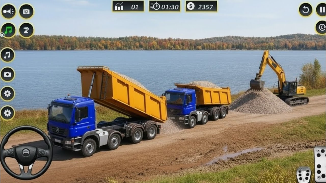 City  Road Construction JCB Excavator 3D - 🚧 | Heavy Excavator And Truck - Android Gameplay Download