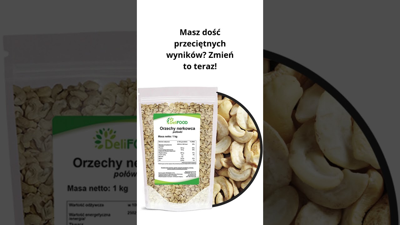 🥜 Orzechy Nerkowca Poł&oacute;wki 1 kg &ndash; Naturalna Energia i Zdrowa Przekąska 💪