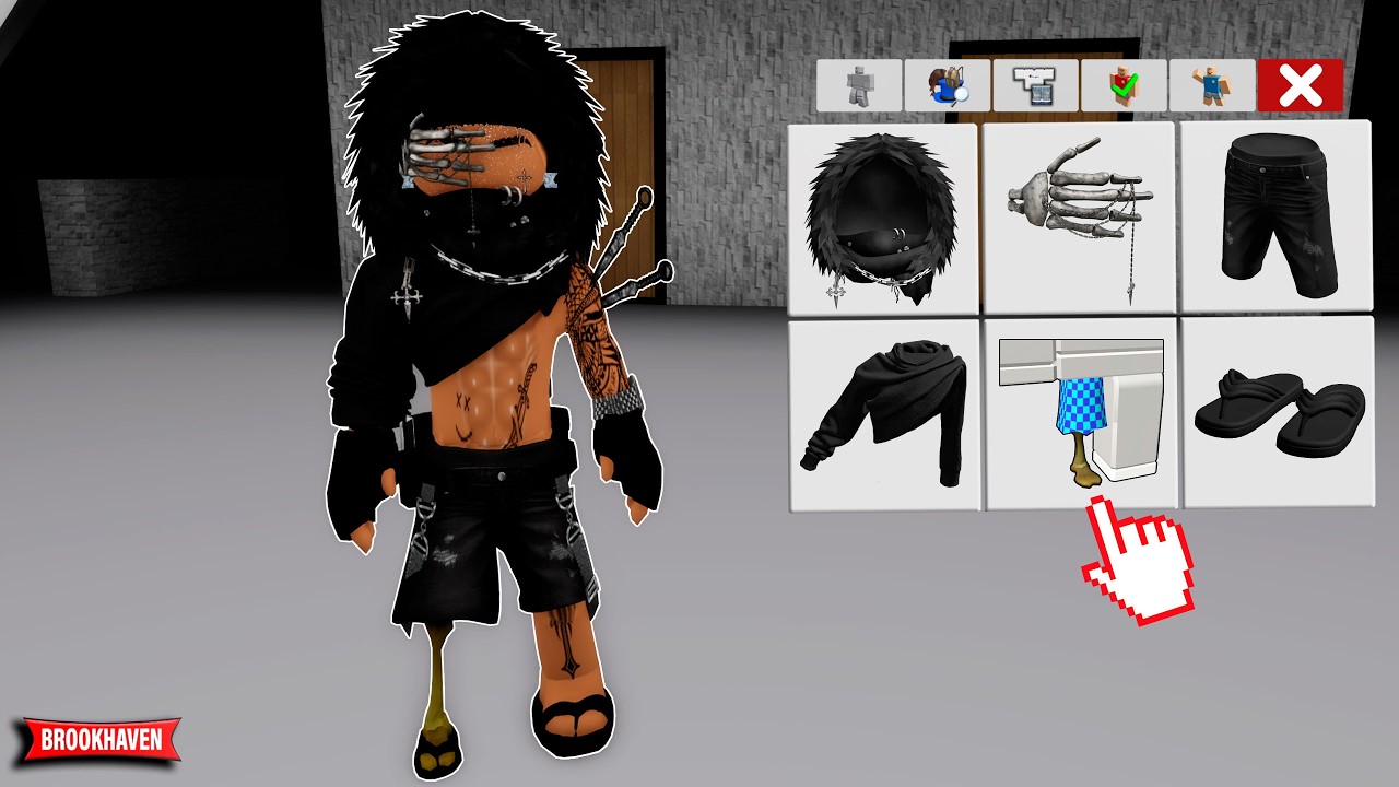 IDEIA DE SKIN MANDRAKE COM ITENS 3D NO BROOKHAVEN