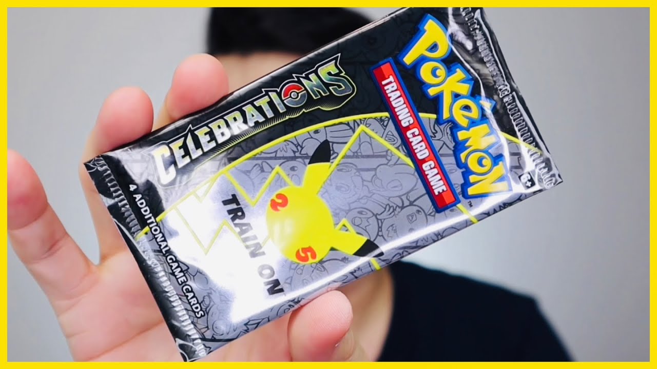 OPENING 20 POK&Eacute;MON CELEBRATIONS PACKS || PULLING A HOLO RARE CARD!!