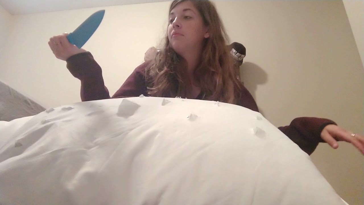 Punctured/Shredding Pillow ASMR Request