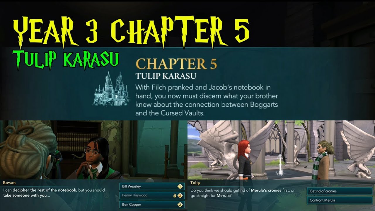 Harry Potter Hogwarts Mystery Year 3 Chapter 5 Tulip Karasu Gameplay