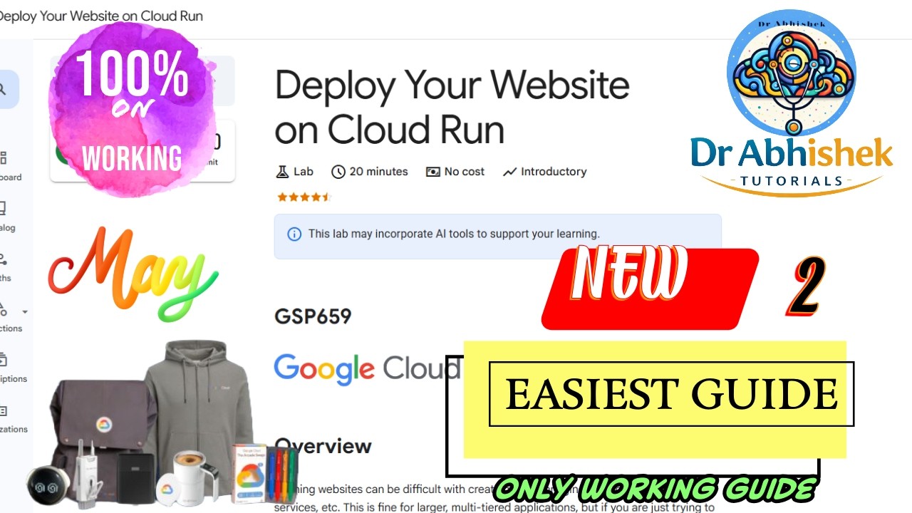 Развертывание веб-сайта в Cloud Run | МАЙ 2026 #GSP659 #qwiklabsarcade2026