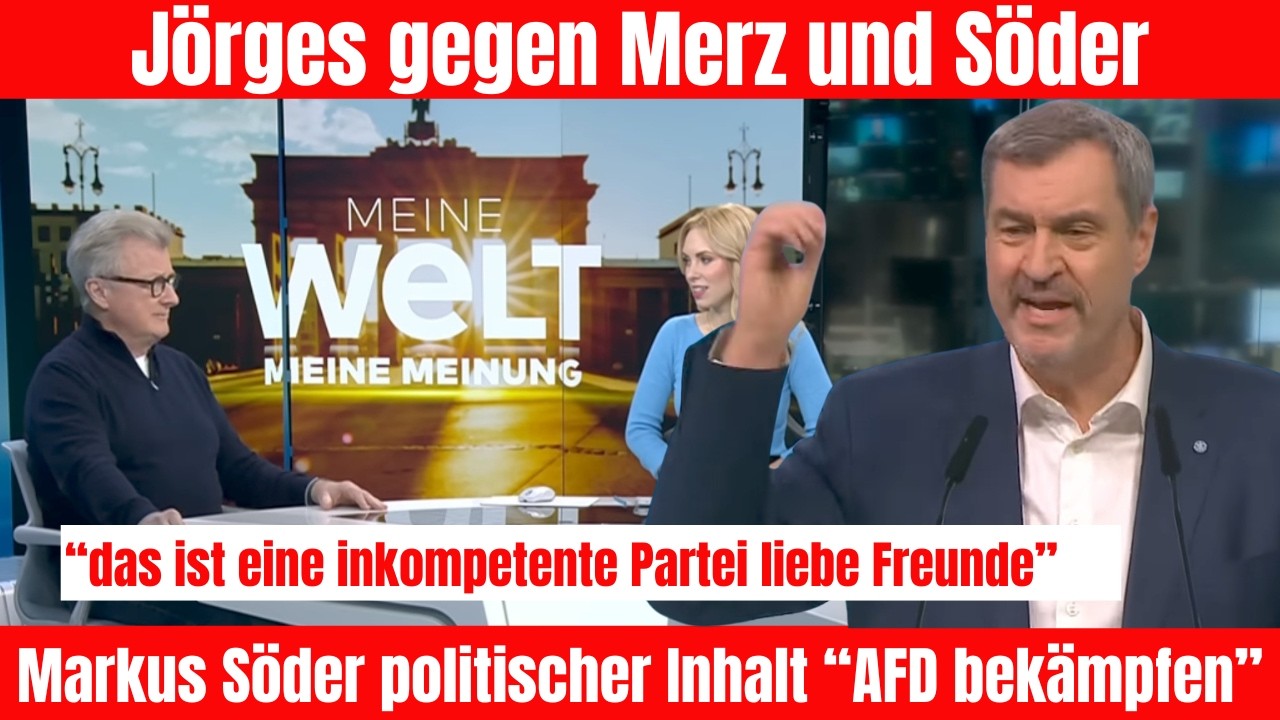 J&ouml;rges reicht es, jetzt redet er Tacheles &uuml;ber S&ouml;der und Merz.