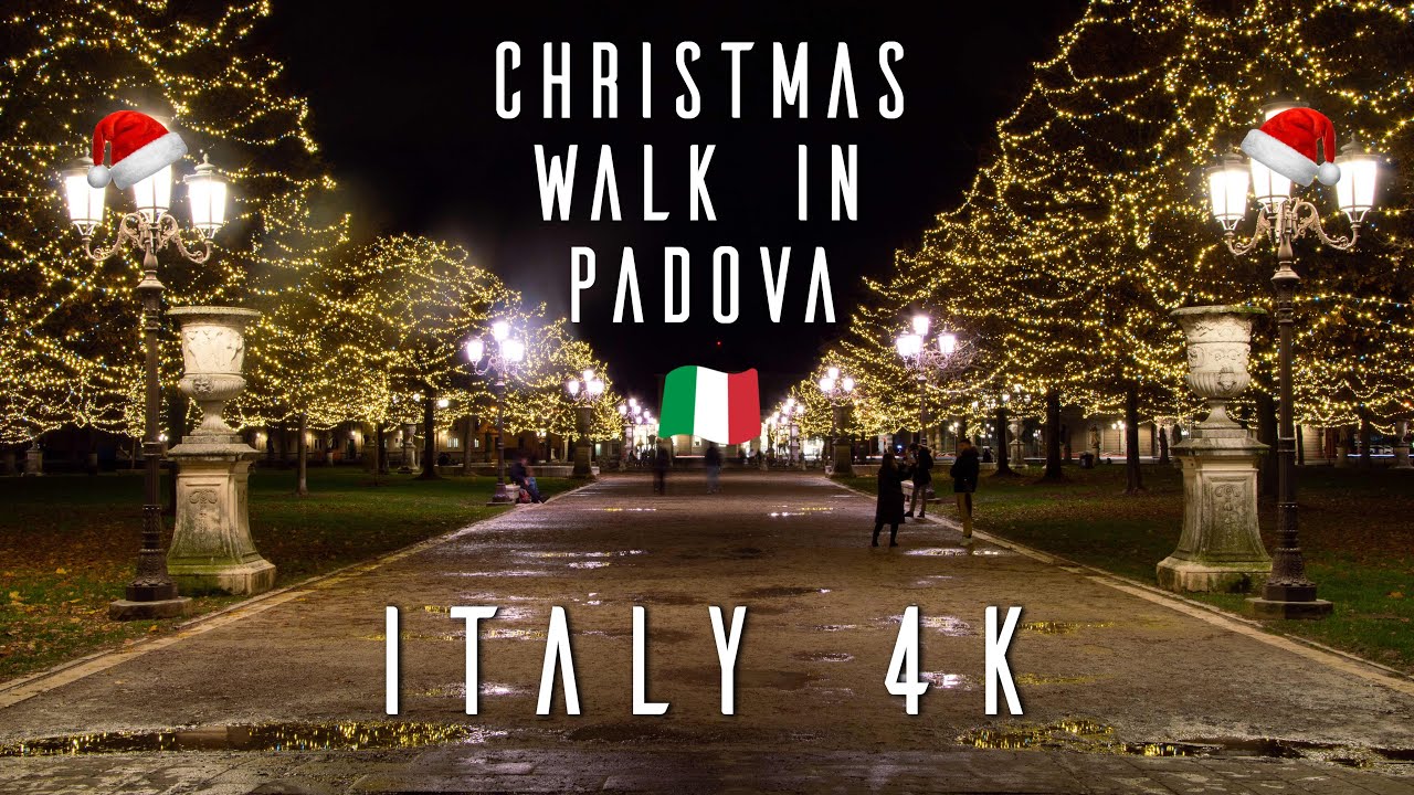 Camminando per il centro di PADOVA - Natale 2020 [4K]