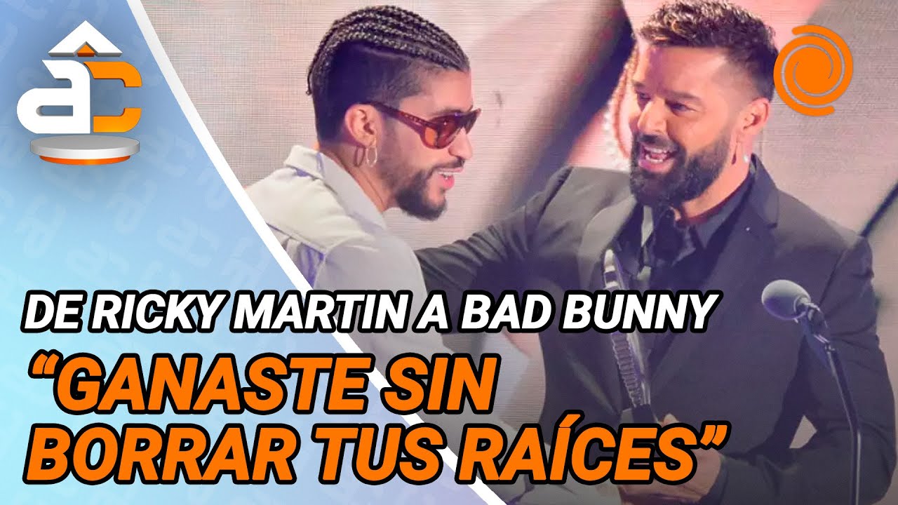 La EMOCIONANTE CARTA de Ricky Martin a Bad Bunny tras su triunfo en los Grammy