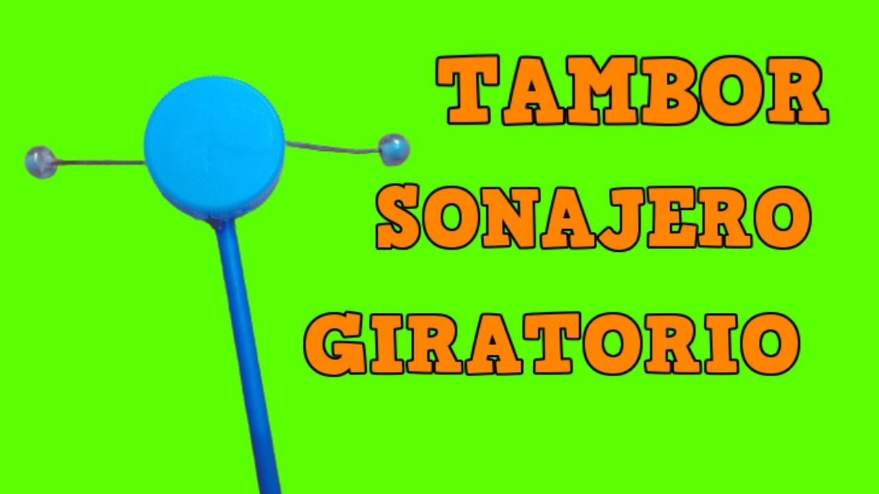 COMO HACER UN SONAJERO GIRATORIO, TAMBOR JAPONES, DEN-DEN DAIKO DE FORMA SENCILLA