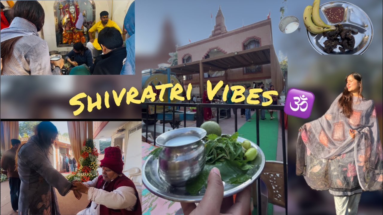 Mahashivratri Vlog 🕉️ | Ethnic Look, Temple Darshan & Vrat Special Food ✨