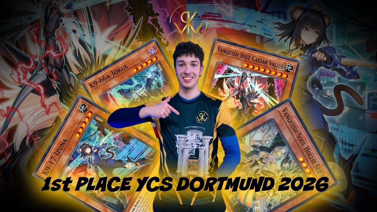 1-е место на YCS Дортмунд 2026. Профиль колоды Vanquish Soul K9 |Диего Ганзерли| Yu-gi-oh!