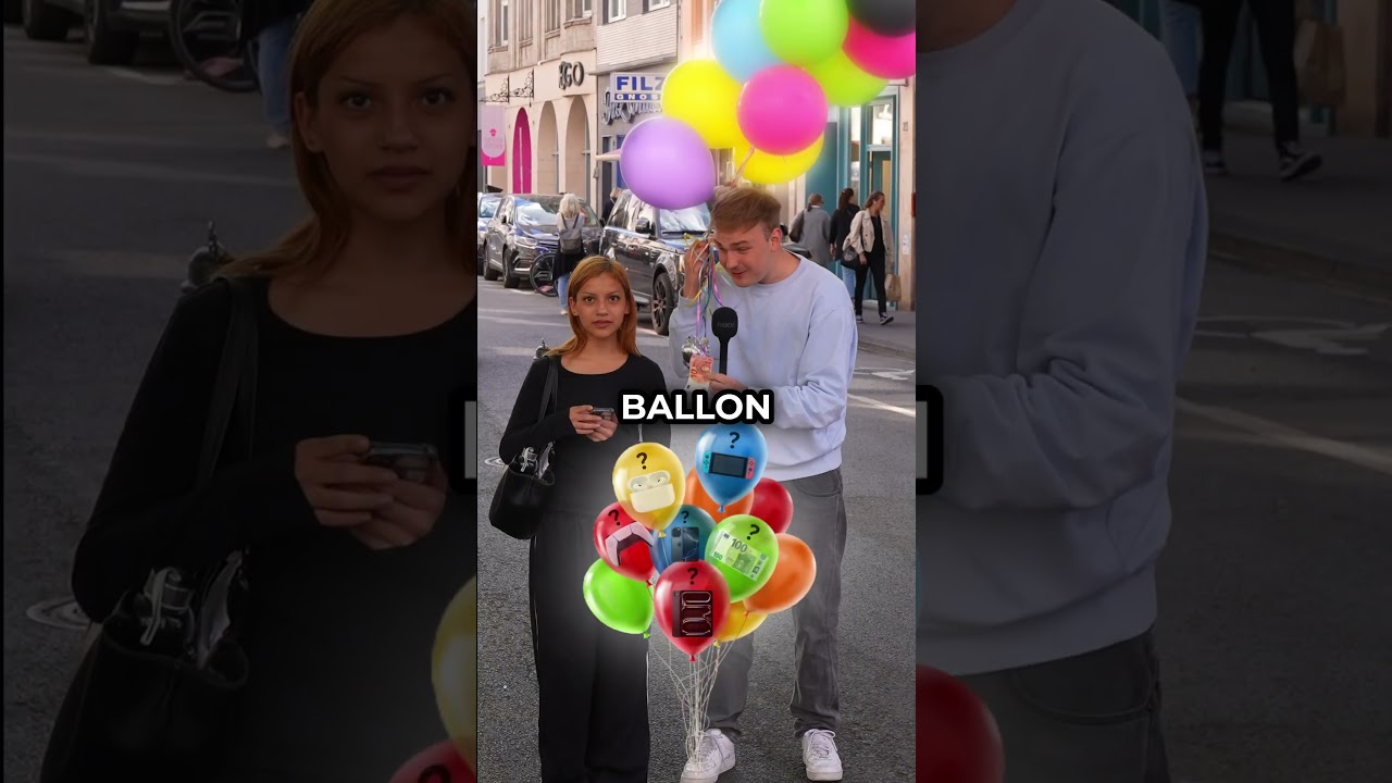 10&euro; oder ein Ballon platzen lassen? 💸🎈| Mandre #shorts