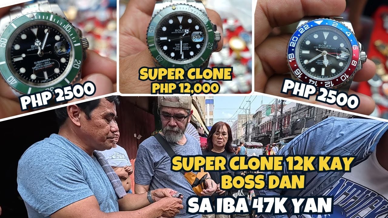 ROLEX SUBMARINER SUPER CLONE 12K KAY BOSS DAN SA IBA 47K YAN