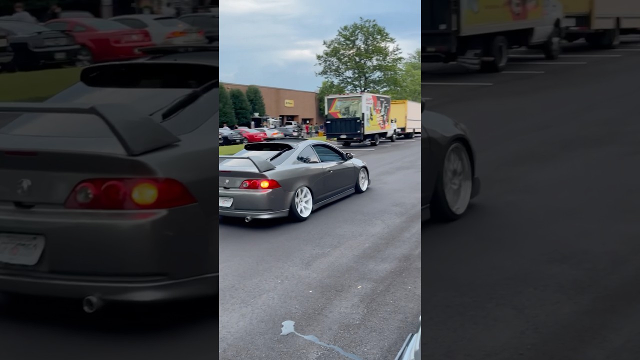 This modified Acura RSX looks good at a car meet 😱😎👍🏼#short