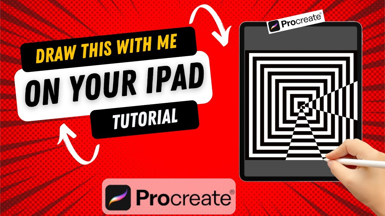Draw this Square Illusion in a few easy steps - **Procreate Drawing Tutorial**