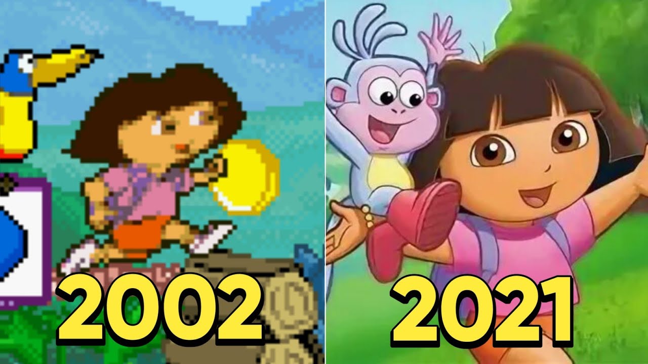 Evolution of Dora the Explorer Games (2002-2021)