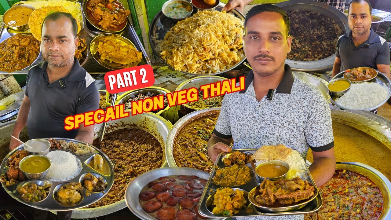 Best Roadside Famous Dhaba Odisha | Episode 2 Veg And Non Veg Thali | Indian Street Food Tour