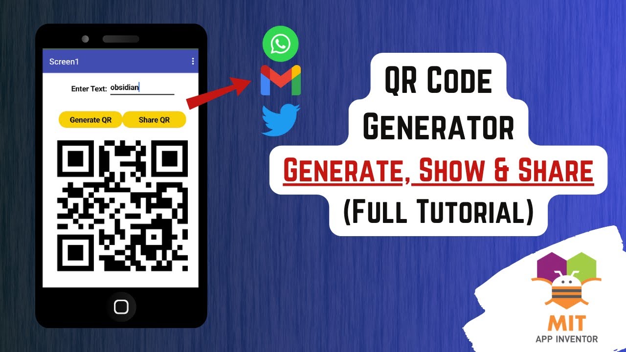 Генератор QR-кодов в App Inventor | Генератор QR-кодов в MIT App Inventor | Учебное пособие по AP...
