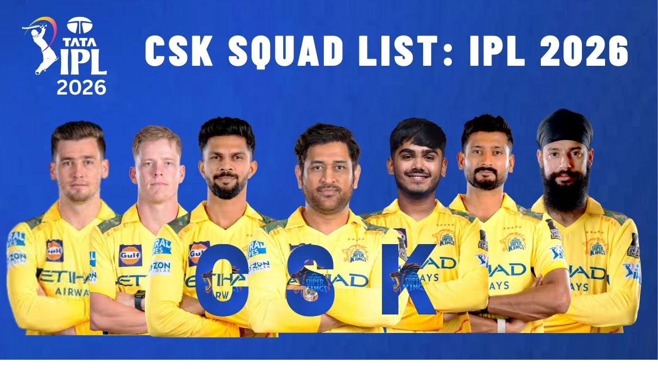 CSK IPL 2026 Final Squad REVEALED #cricket #cricketnews #ipl2026 #ipl #csk #csksquad