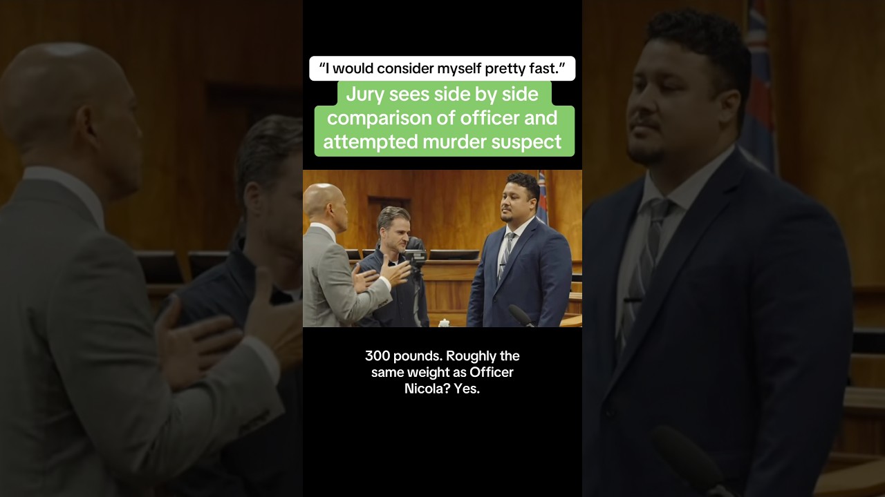 Jury Sees Side-By-Side Comparison Of Officer & Attempted Murder Suspect