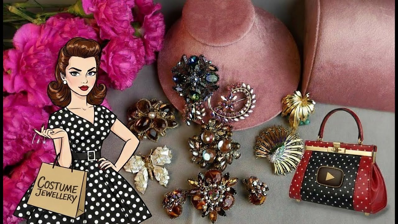 Rare Finds! My Purchases of Vintage Brooches 2601-1(Kramer, Miriam Haskell, Jomaz, Boucher,Judy Lee)