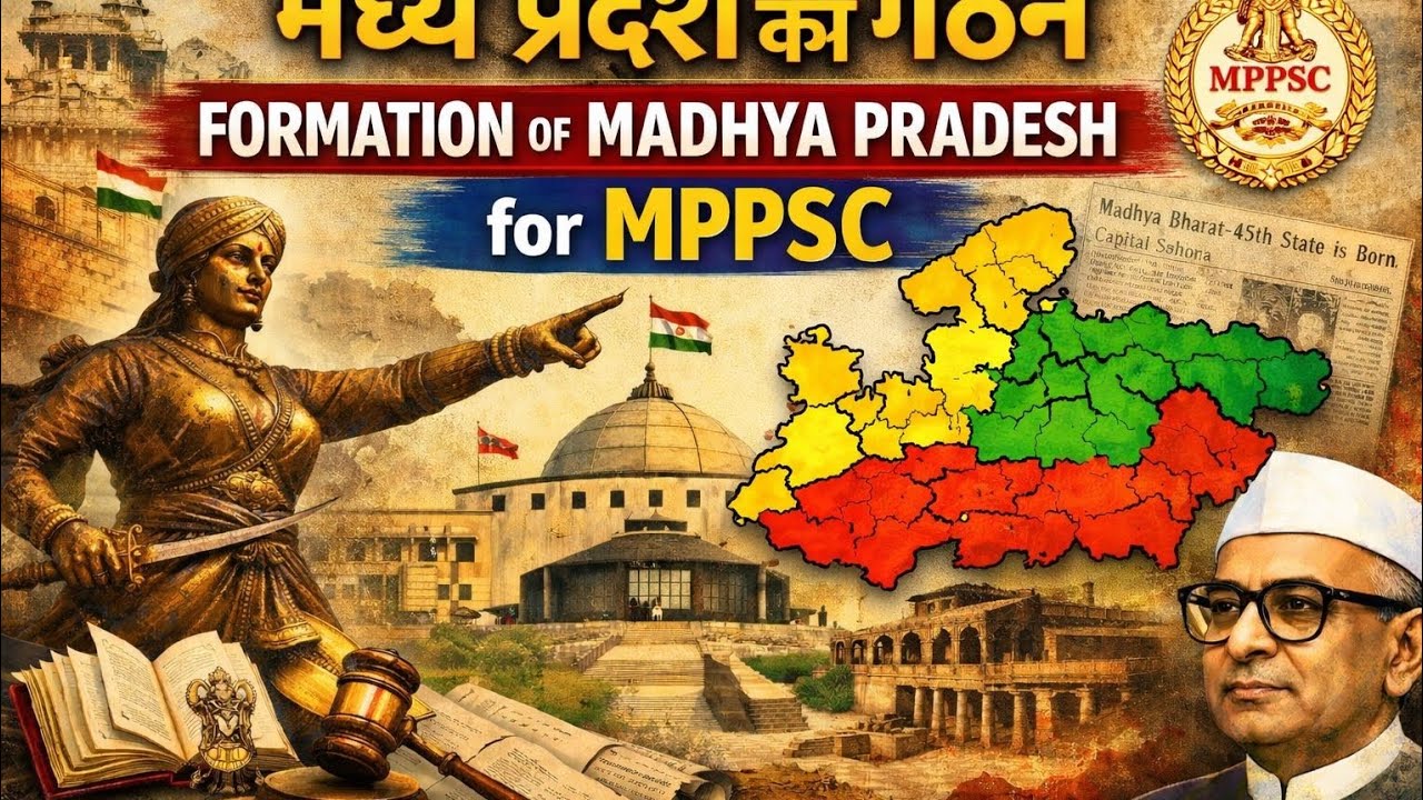 FORMATION OF MP : मप्र का गठन