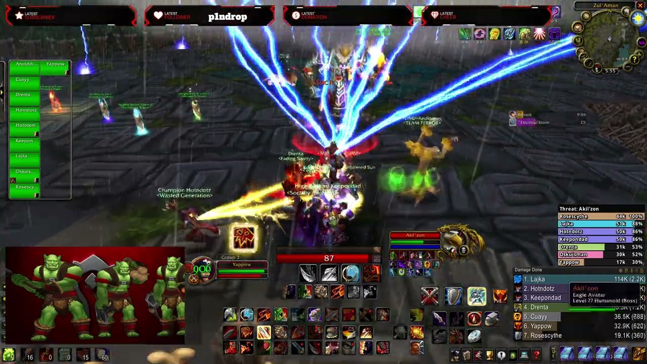 TBC FURY WARRIOR Zul’Aman (Akil’zon Fight) - WoW Classic Burning Crusade PvE