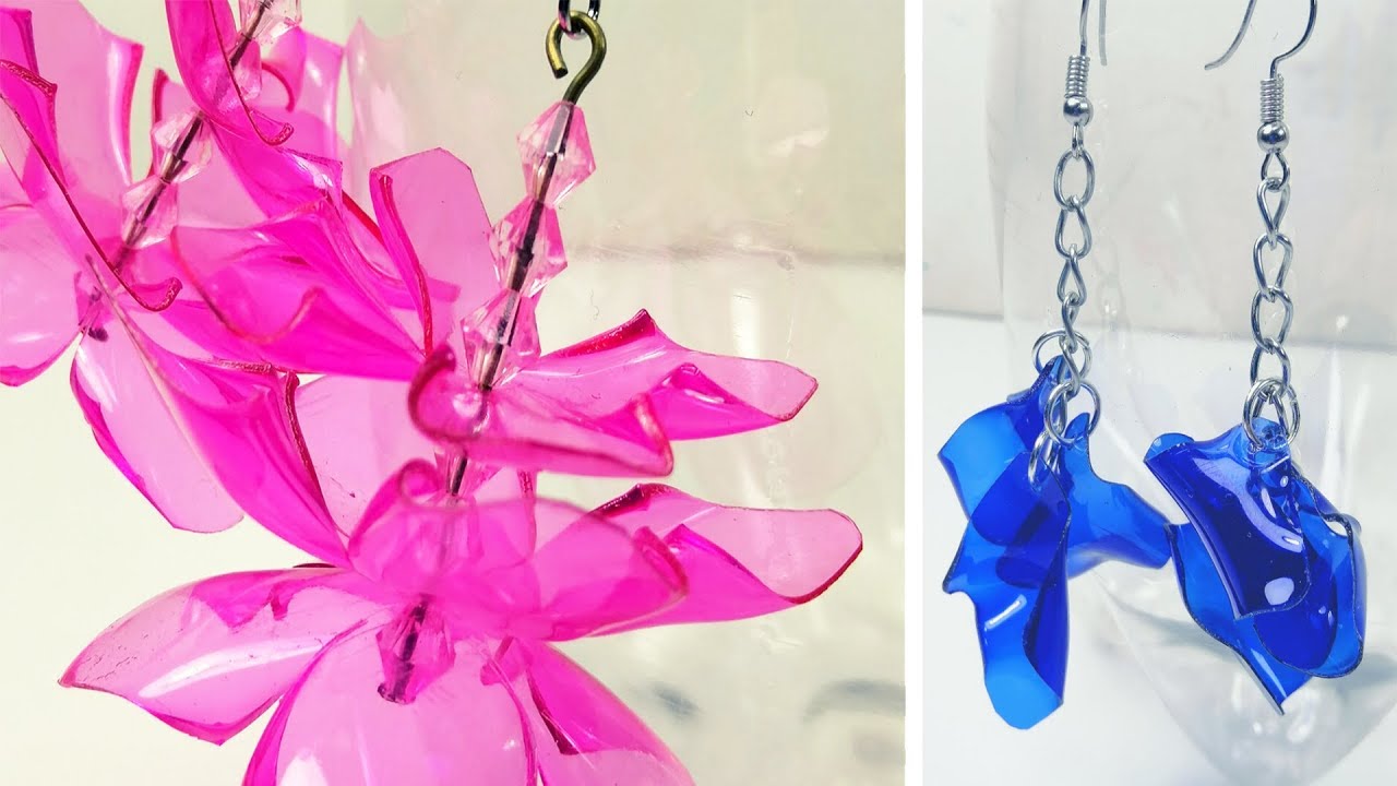5 Ideas with plastic bottles || Earrings || - Ecobrisa DIY