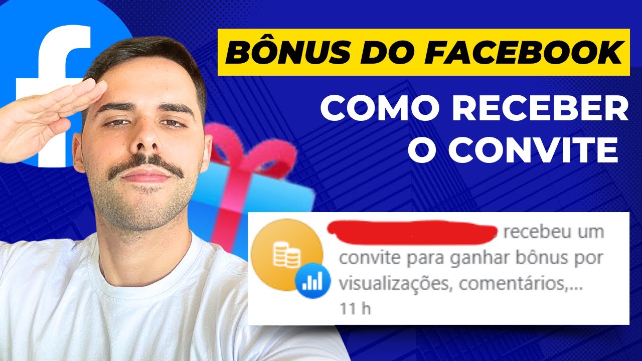 Como receber O CONVITE pro BÔNUS DO FACEBOOK [PASSO A PASSO]