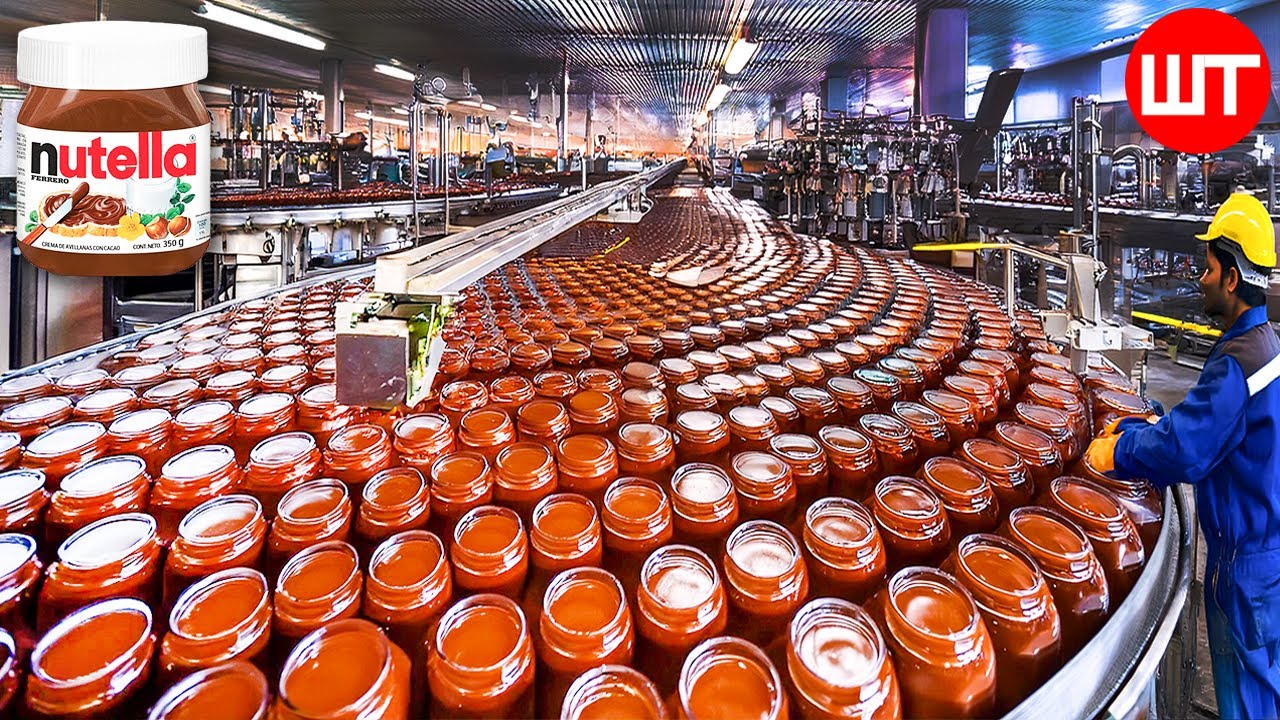 How NUTELLA Is Made In Factory | Food Factory