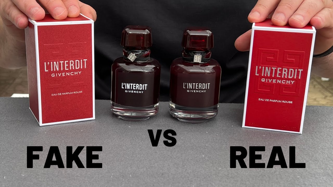 Fake vs Real Givenchy L’Interdit Rouge EDP Perfume 80 ml