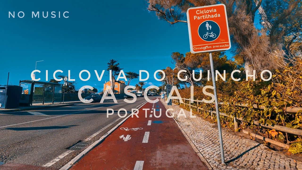 4K 🇵🇹 Ciclovia do Guincho | Cascais Portugal E-Bike | Filming Bike View | No Music 