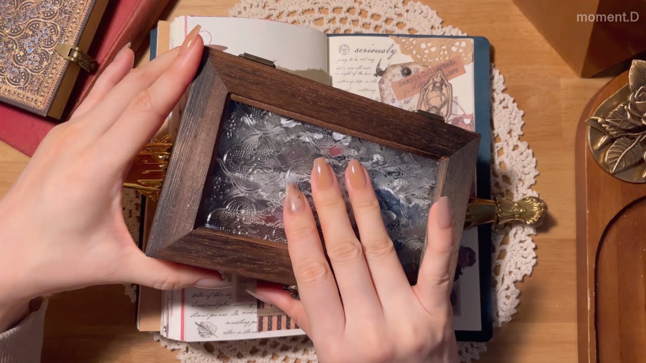 ASMR 어딘가 기묘한 빈티지 다이어리 꾸미기 Aesthetic Art Journaling #scrapbooking #papertherapy #コラージュ #collage 다꾸
