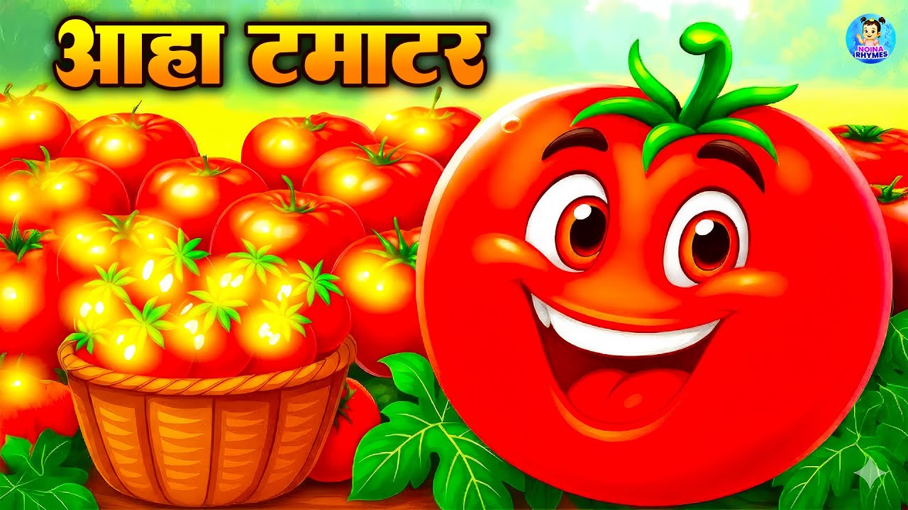आहा टमाटर - Aaha Tamatar Bade Mazedar - Tamatar Song For Kids - Nursery Rhymes - #tamater