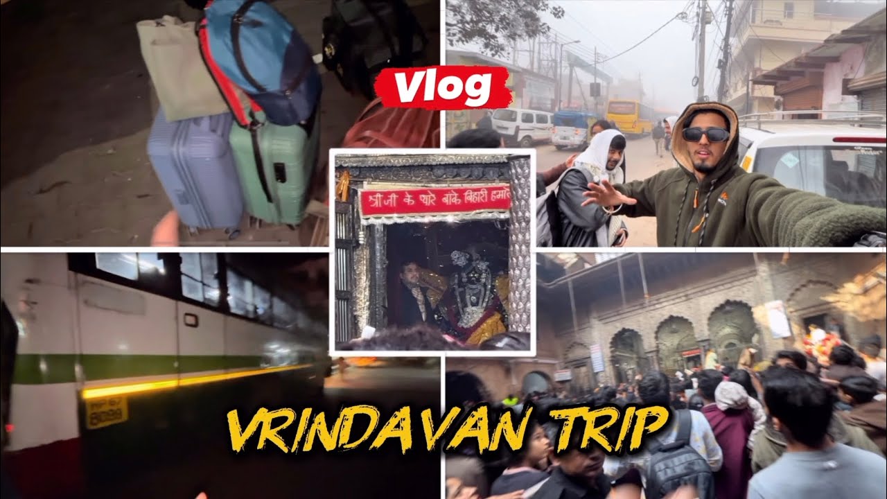 Finally we have come to Vrindavan- full excited🥺❤️🫶🏻 || ￼Bilaspur to Vrindavan ￼|| Ritesh Vlogs