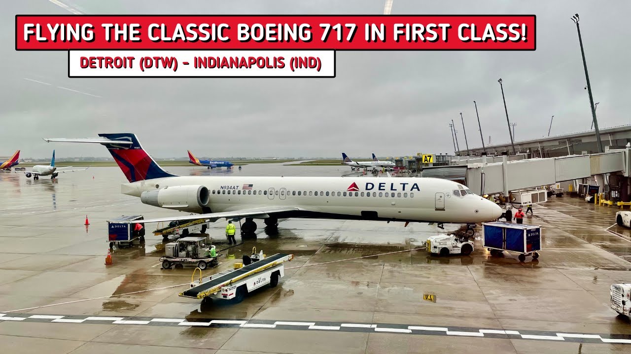 REVIEW | Delta Air Lines | Detroit (DTW) - Indianapolis (IND) | Boeing 717-200 | First