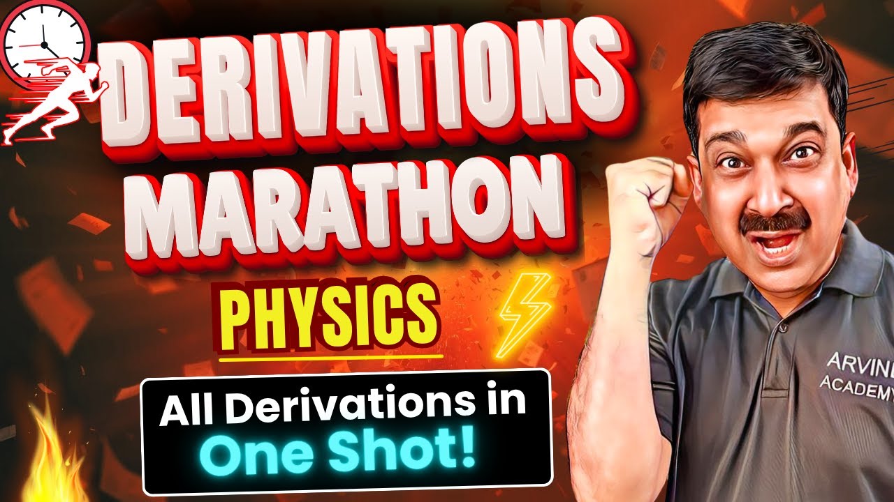 ⚡ 12th Boards 2026: Derivations MARATHON Begins! | Full Physics in ONE SHOT 🔥