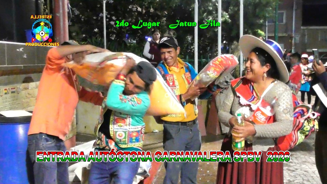 ENTRADA AUTÓCTONA CARNAVALERA 2026 (2do Lugar Jatun Jila ) HD