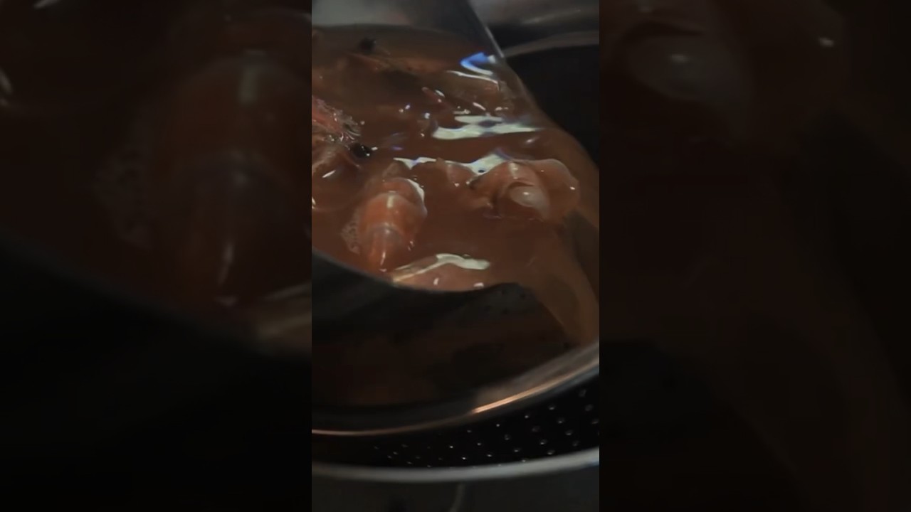 Shrimp Shells Head On = Umami Bomb for your Stock. #umami #stock #broth