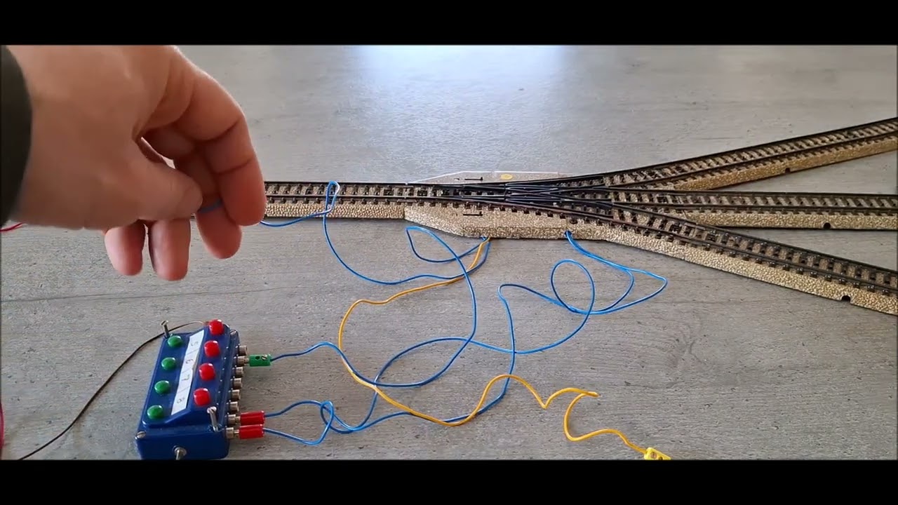 Märklin 3 Wege Weiche Dreiwegweiche anschliesen Symmetrische