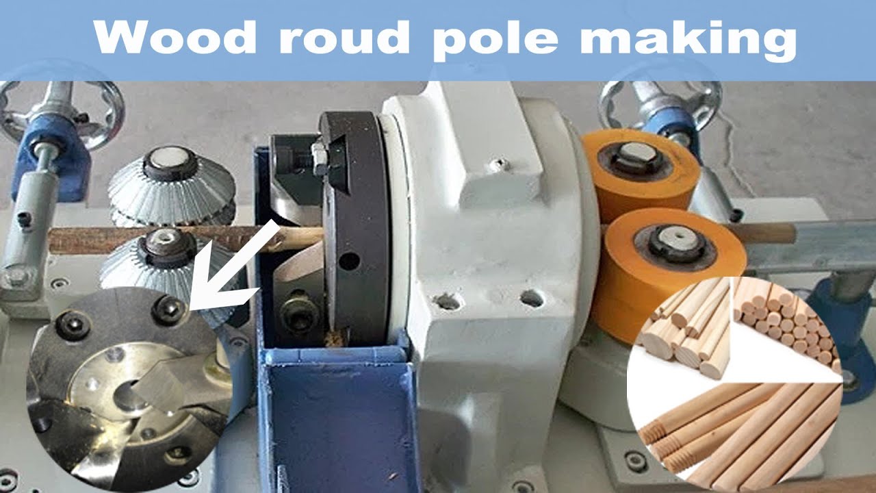 Woodworking Round rod machine for making wood round pole MW9060