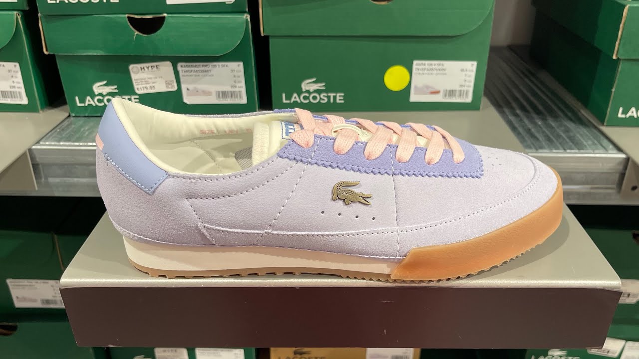 Lacoste Aura (Light Blue/ Gum) - Style Code: 51SFA0073ARH