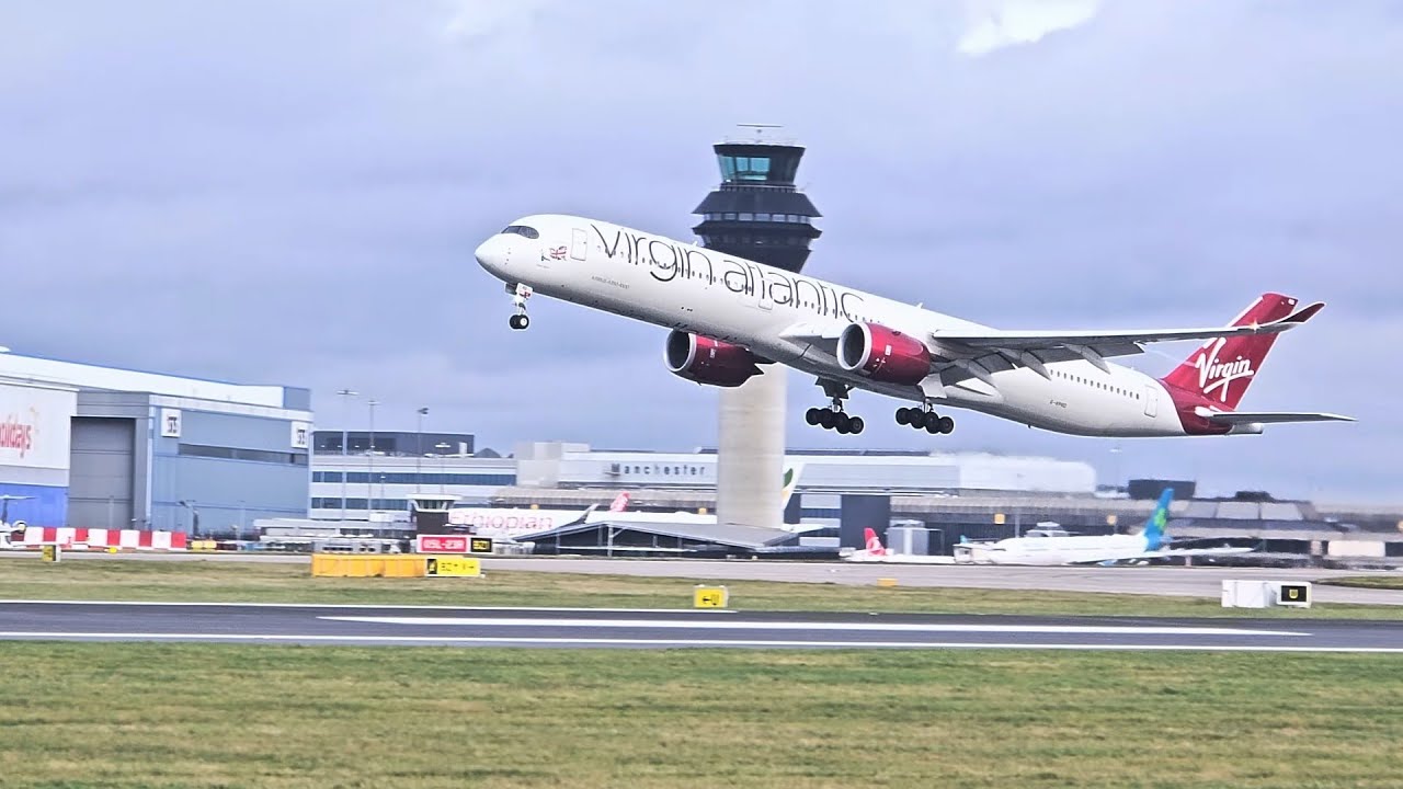 Lots of heavy's including Emirates A380 arrival  (Manchester Airport)