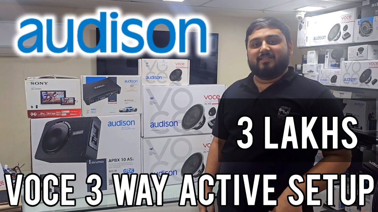 Audison Voce 3-Way Active Audio Setup in Innova Crysta worth 3 Lakhs