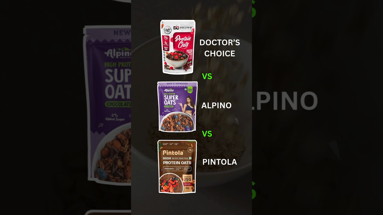 Alpino vs Pintola vs Doctor's Choice Protein Oats | Which High Protein Oats is Best?