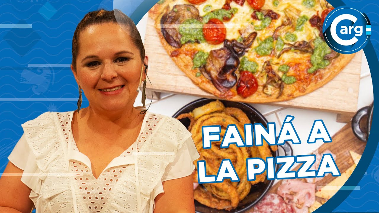 CÓMO HAGO UNA FAINÁ A LA PIZZA CON AROS DE CEBOLLA