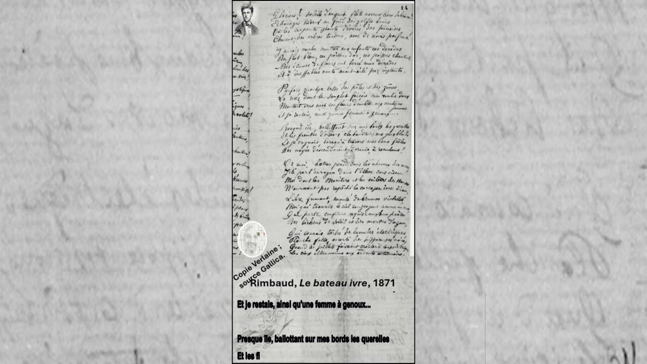 Rimbaud - Bateau ivre - 1871