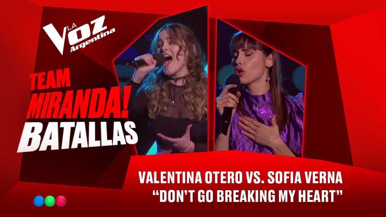 Valentina Otero vs. Sofía Verna - “Don’t go breaking my heart” - Batallas - La Voz Argentina 2025